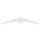 Ekena Millwork Archdale Architectural Grade PVC Gable Bracket, 72"W x 12"H x 4"D x 6"F, 4/12 Pitch GBP072X12X0406ARC00 - alternate 3